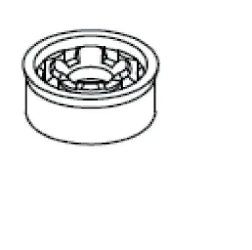 Durchflussbegrenzer von Ideal Standard mit runder Form und innenliegender Struktur, zur Regulierung des Wasserflusses in Anwendungen vorgesehen.